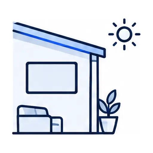 Schematic icon: Outdoor Patio TV Mounting